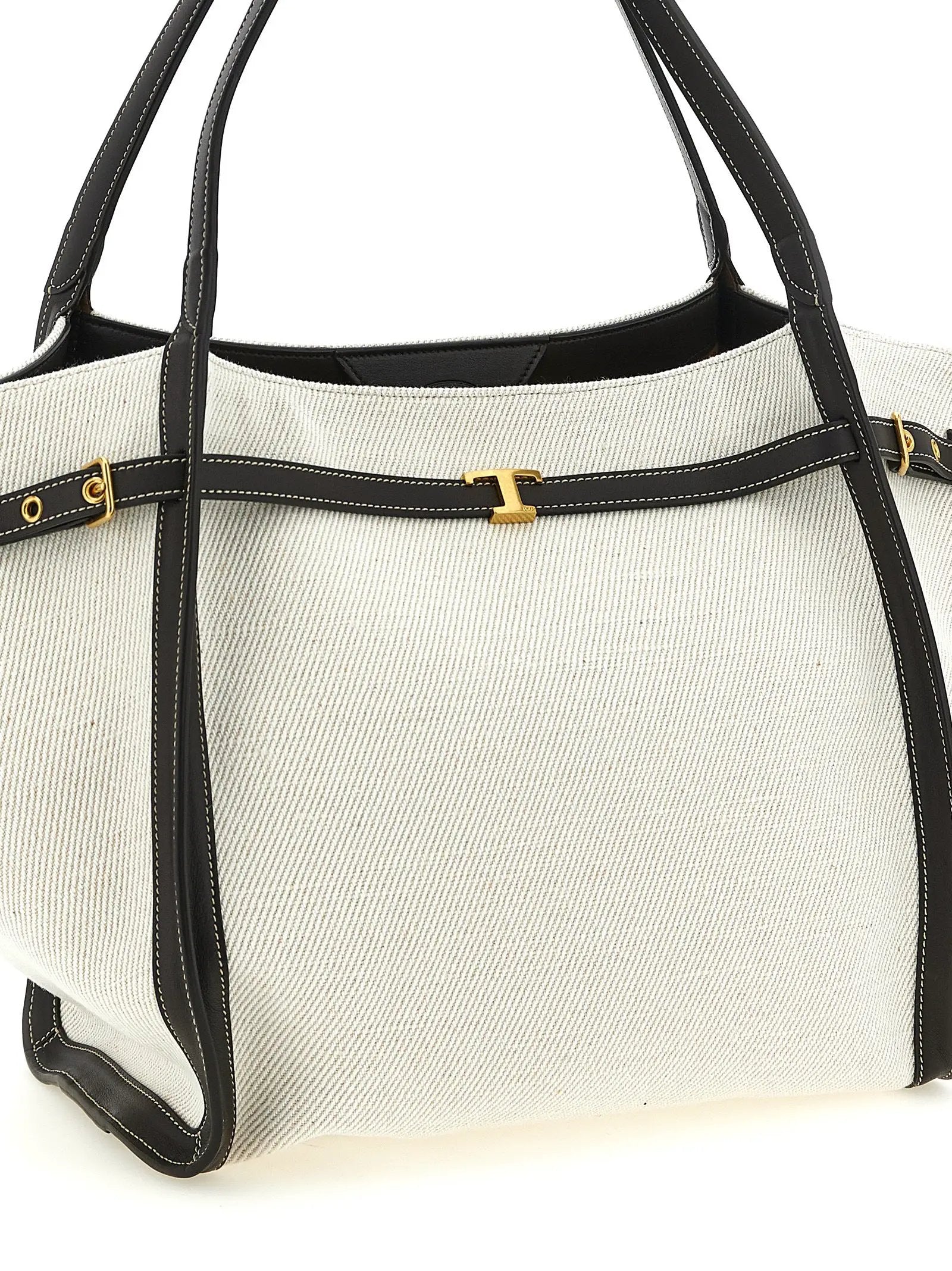 Tod's Multicolor Linen Tote Bag