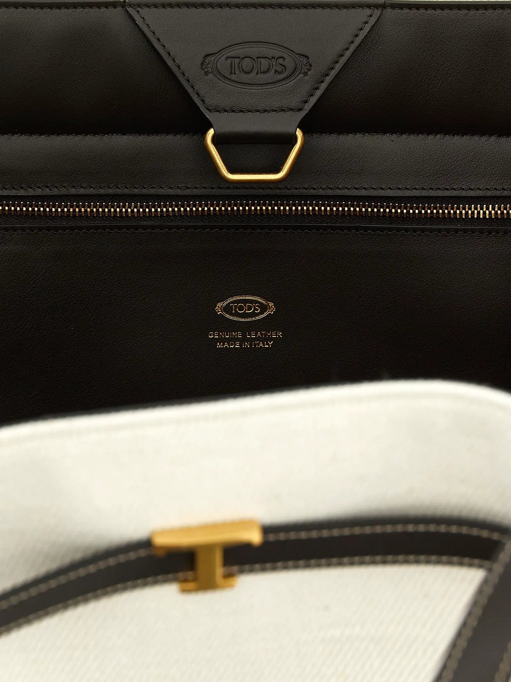Tod's Multicolor Linen Tote Bag