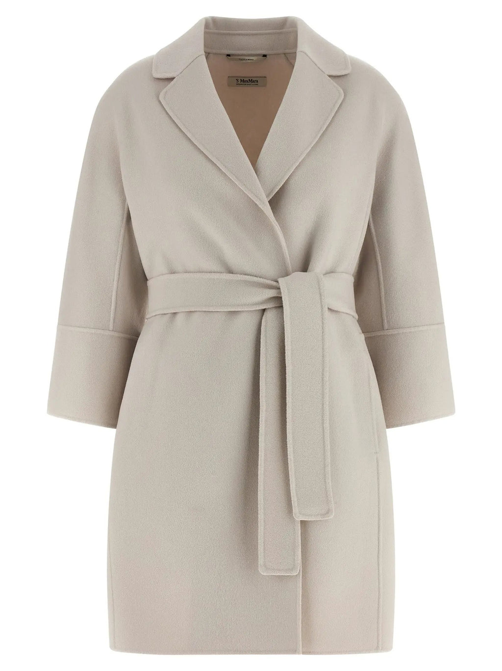 'S Max Mara Beige Virgin Wool Coat