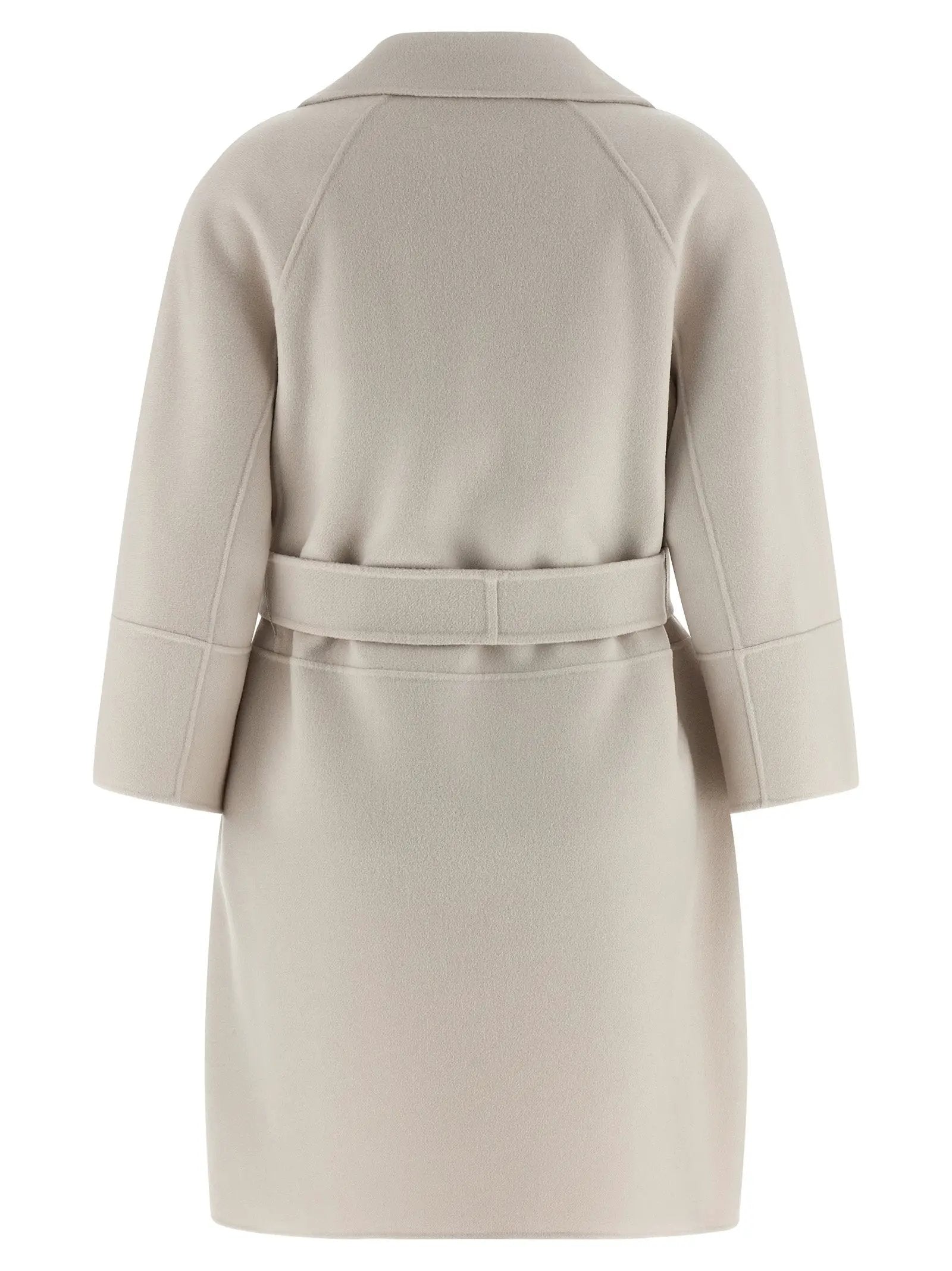 'S Max Mara Beige Virgin Wool Coat