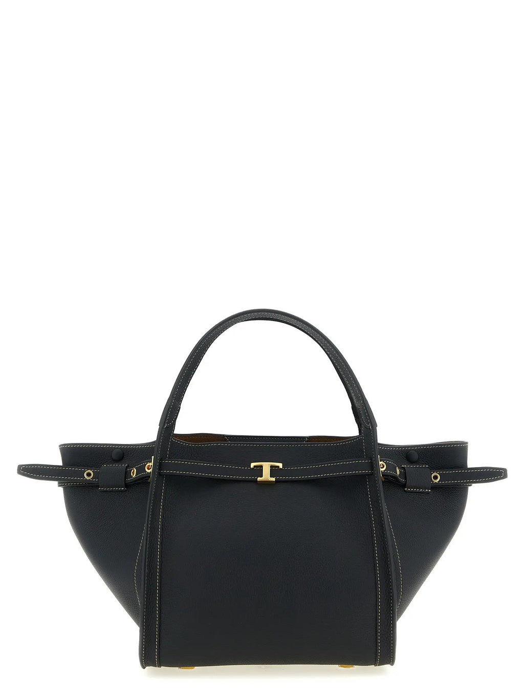 Tod's Black Calfskin Tote Bag