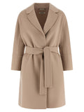 'S Max Mara Beige Virgin Wool Coat