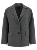 'S Max Mara Gray Virgin Wool Blazer