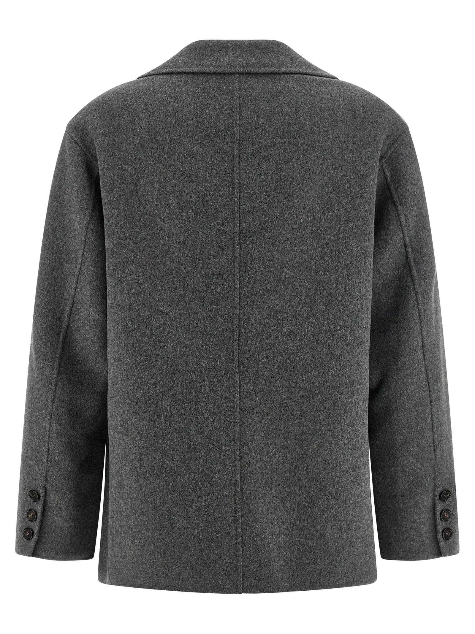'S Max Mara Gray Virgin Wool Blazer