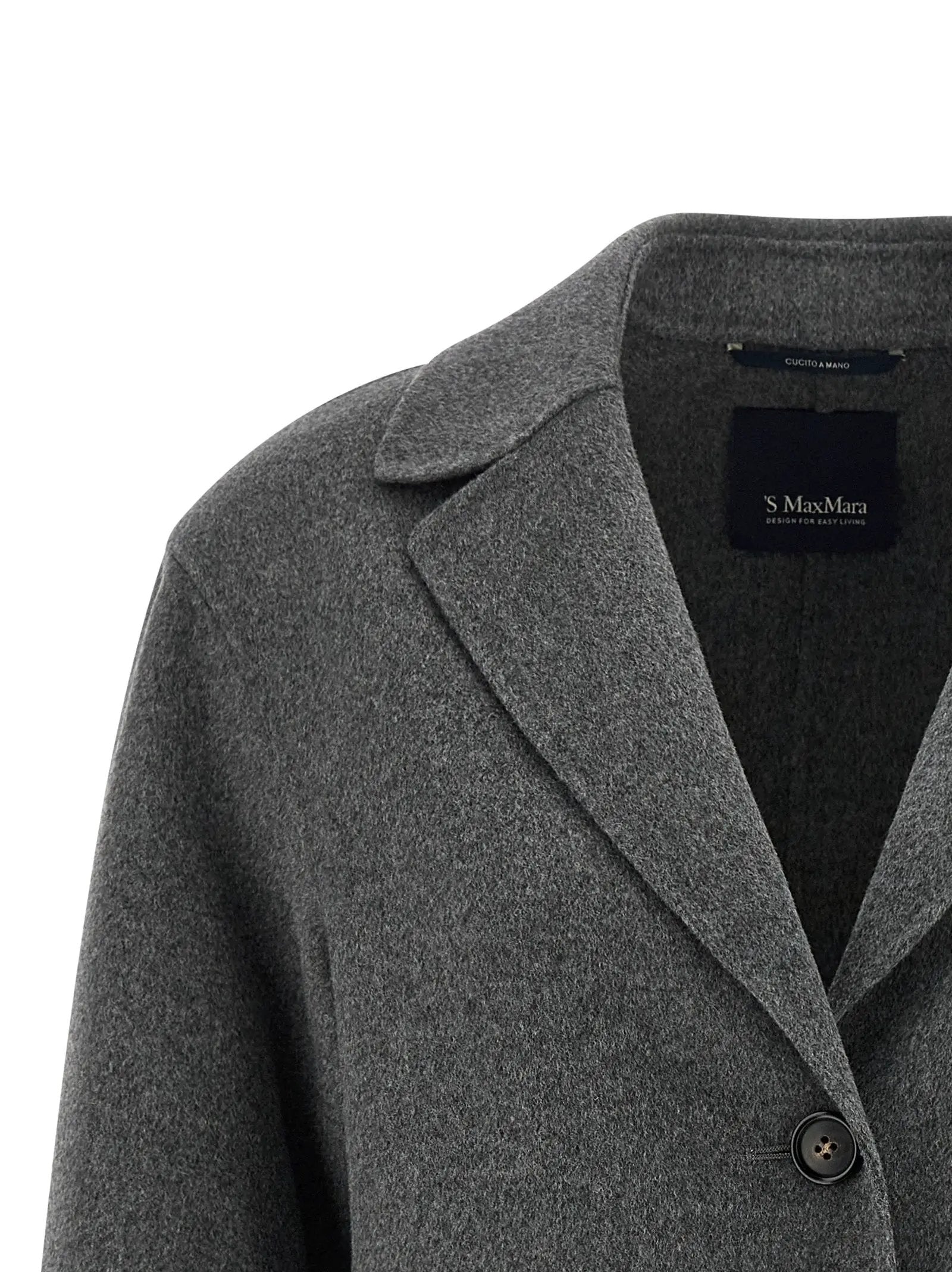 'S Max Mara Gray Virgin Wool Blazer