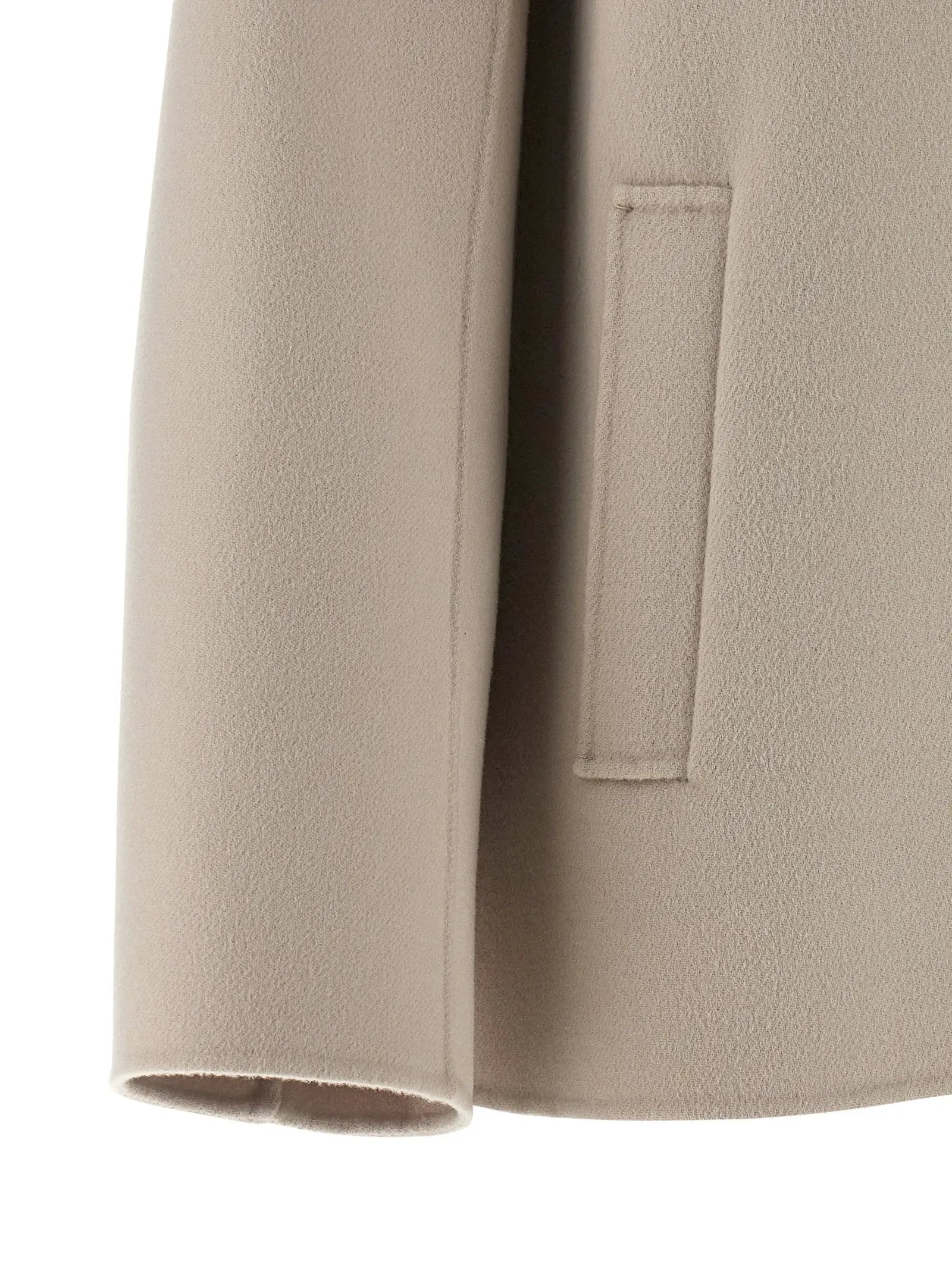 'S Max Mara Beige Virgin Wool Biker Jacket