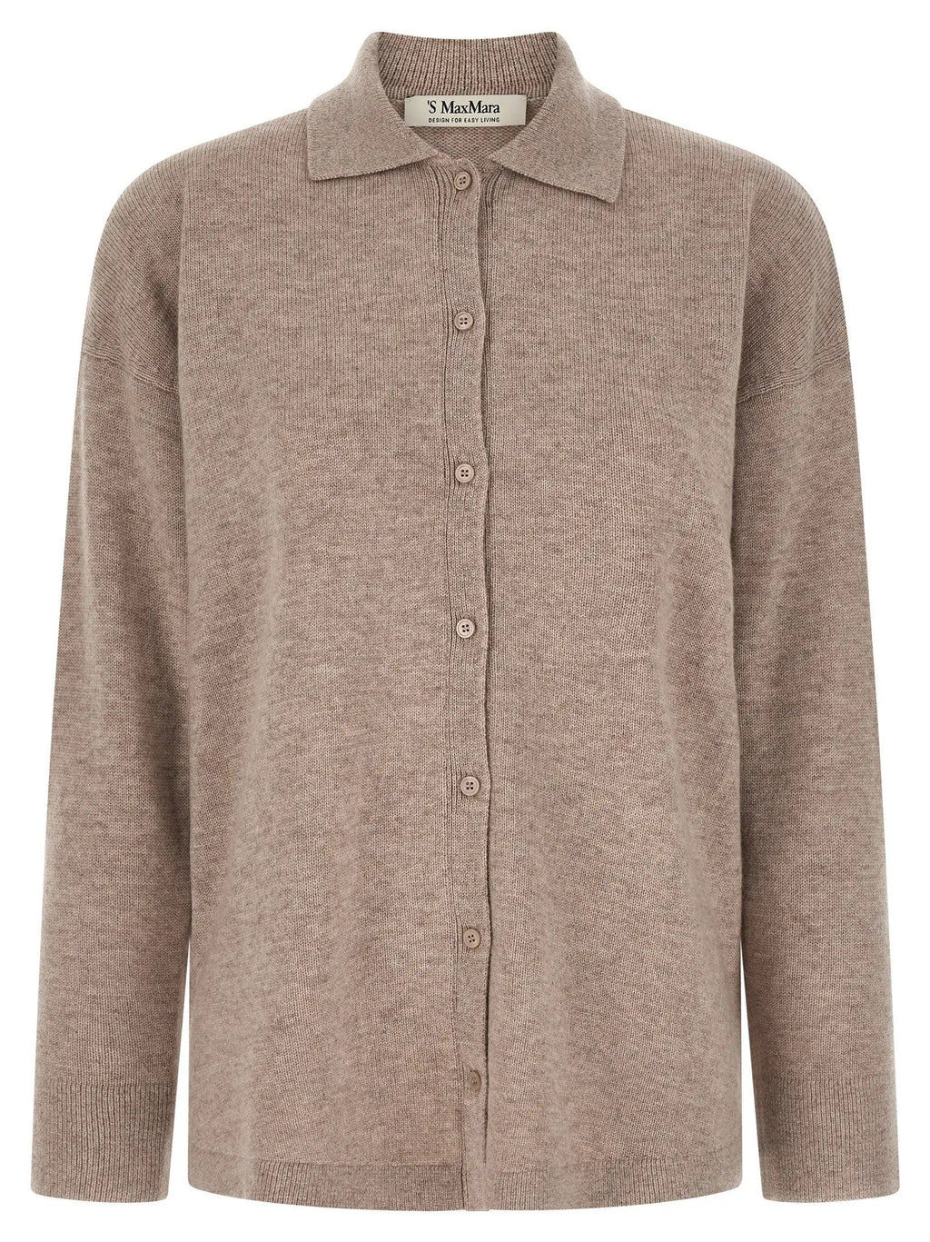 'S Max Mara Beige Wool Cardigan