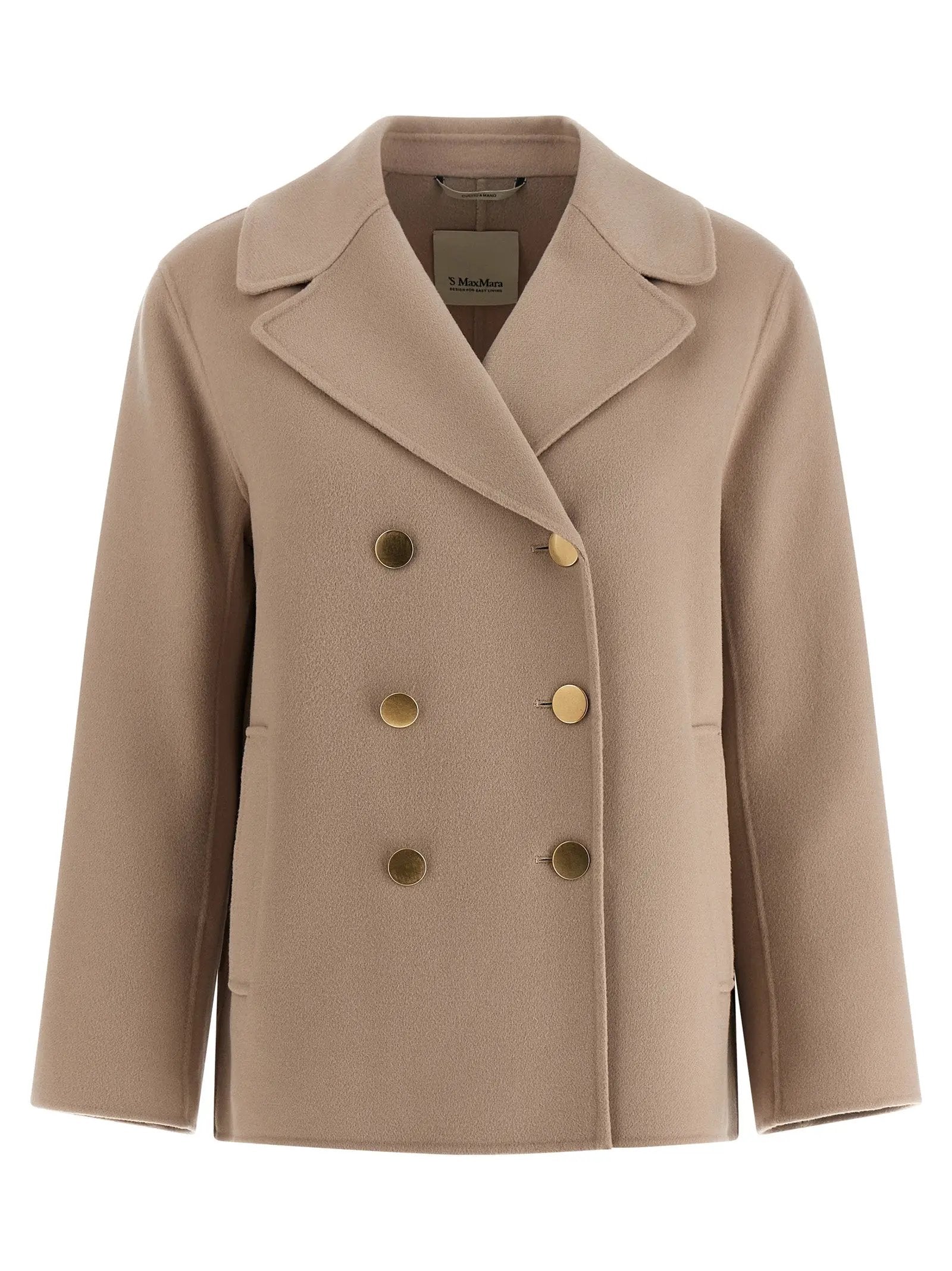 'S Max Mara Beige Virgin Wool Blazer