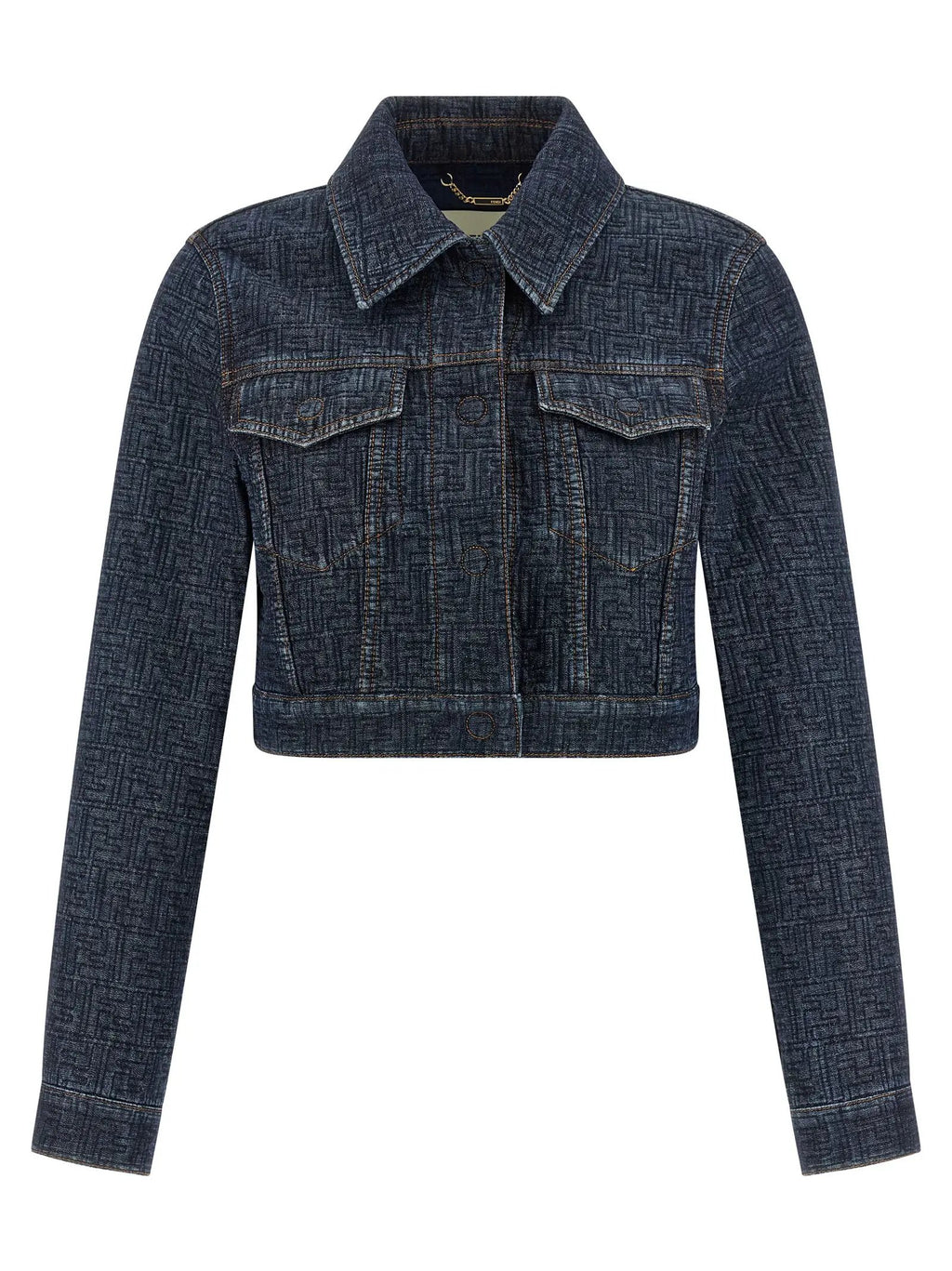 Fendi Blue Cotton Denim Jacket