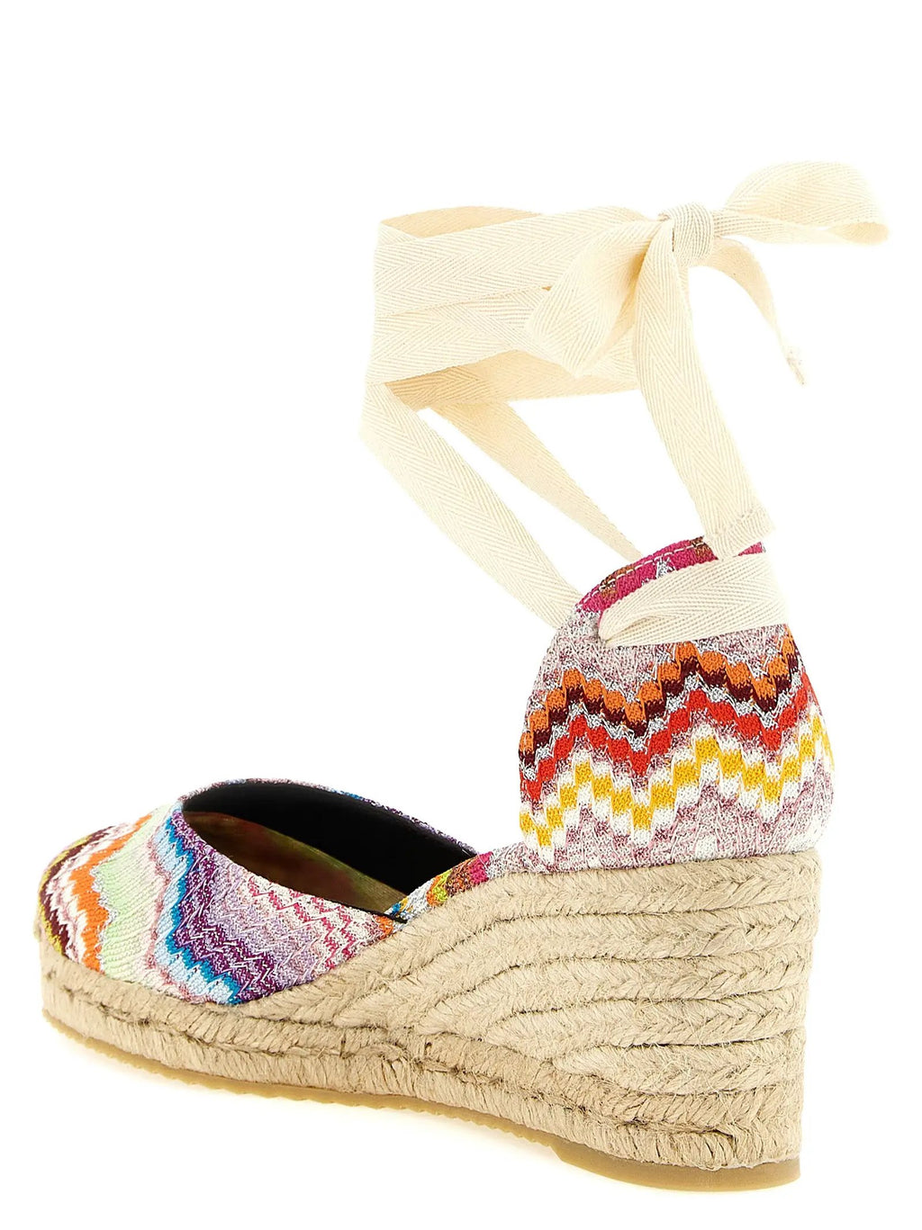 Missoni Multicolor Cowhide Wedge Sandals