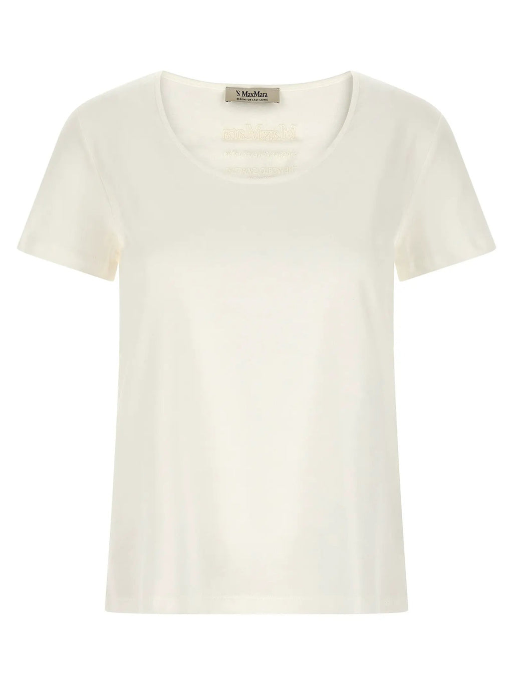 'S Max Mara White Cotton T-Shirt