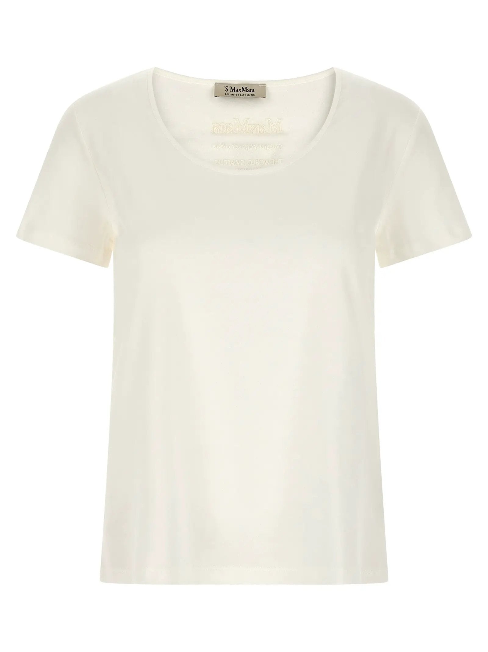 'S Max Mara White Cotton T-Shirt