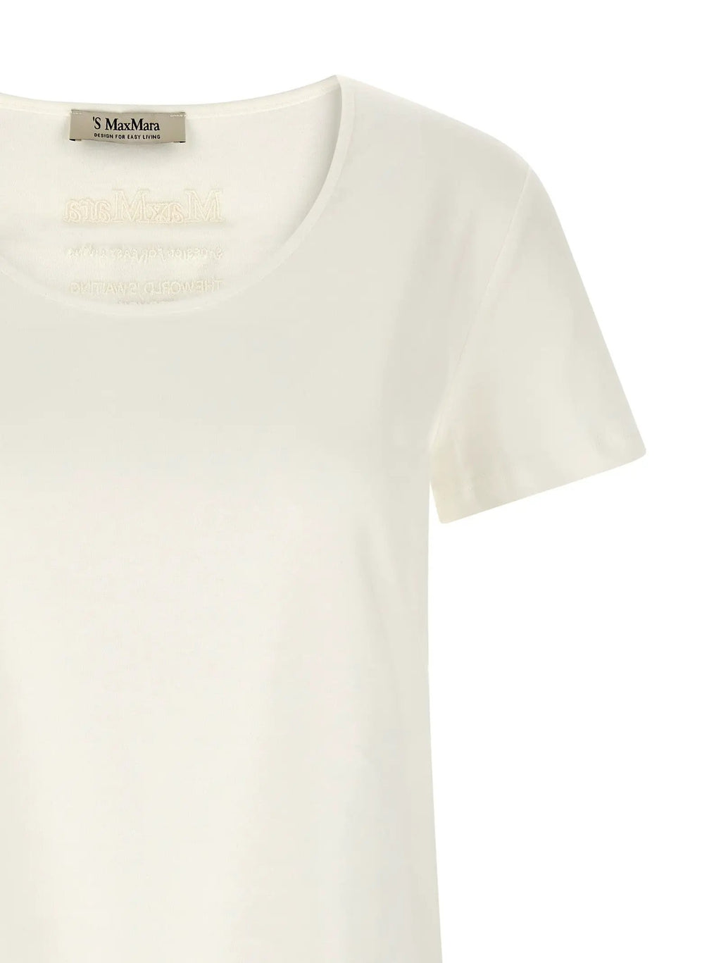 'S Max Mara White Cotton T-Shirt