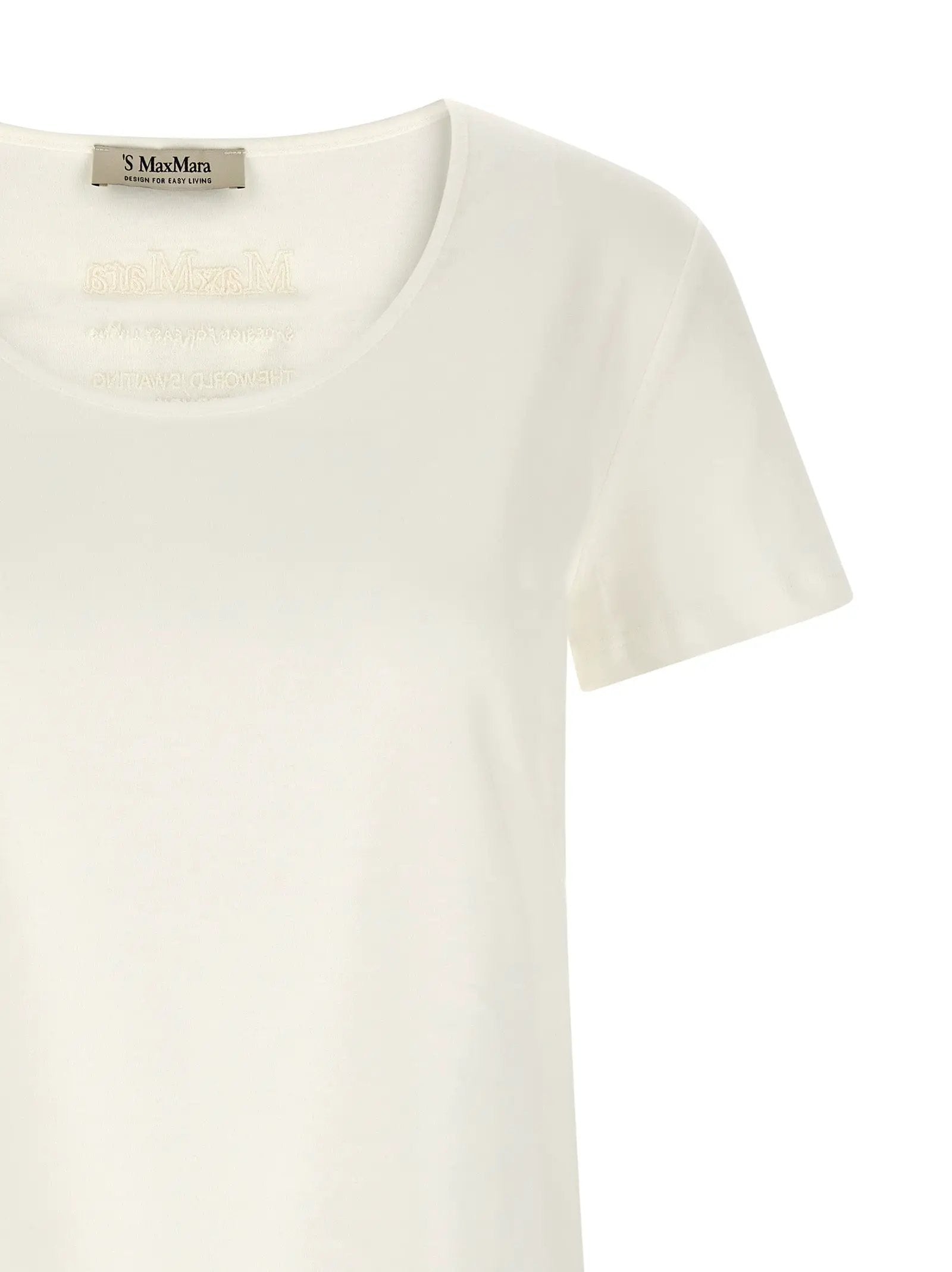 'S Max Mara White Cotton T-Shirt