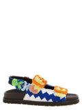 Missoni Multicolor Goatskin Flat Sandals
