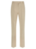 'S Max Mara Beige Cotton Cropped Pants