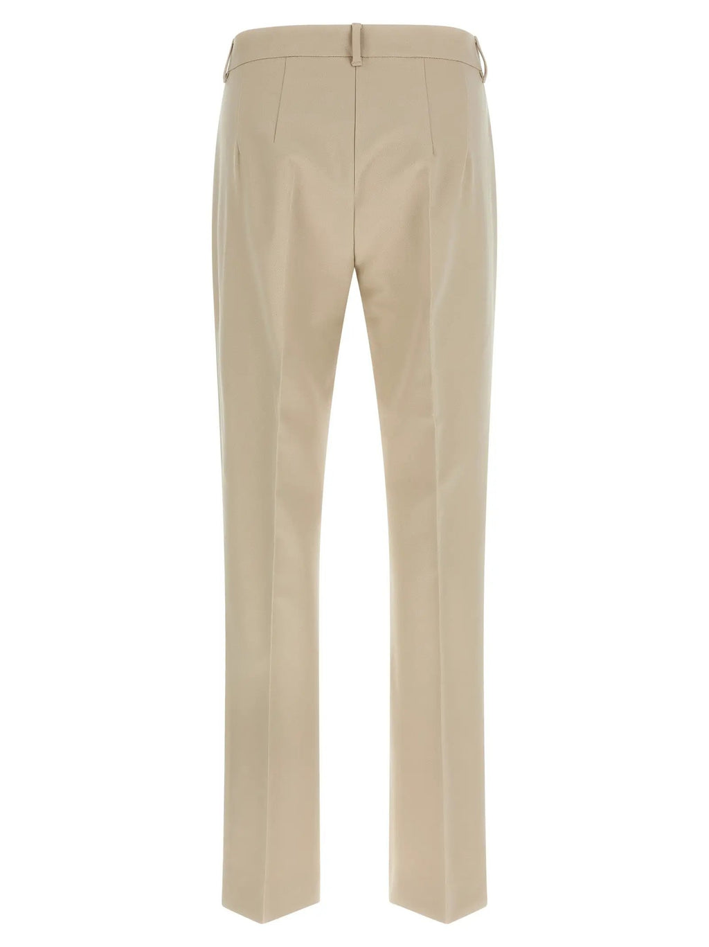 'S Max Mara Beige Cotton Cropped Pants