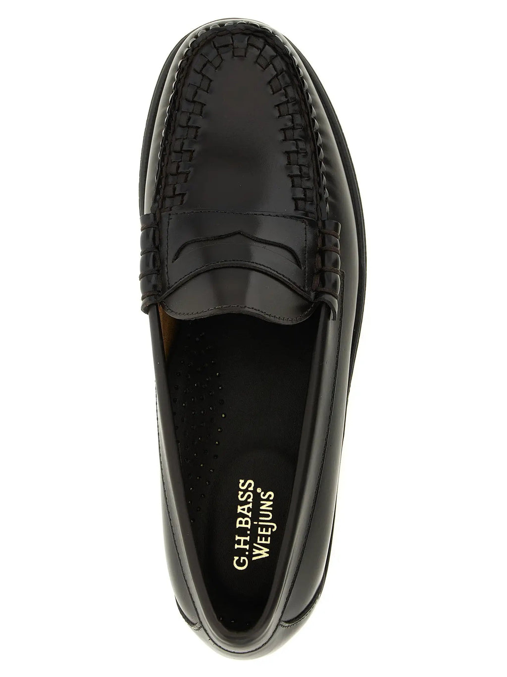 G.H. BASS Brown Cowhide Slip-On Loafers