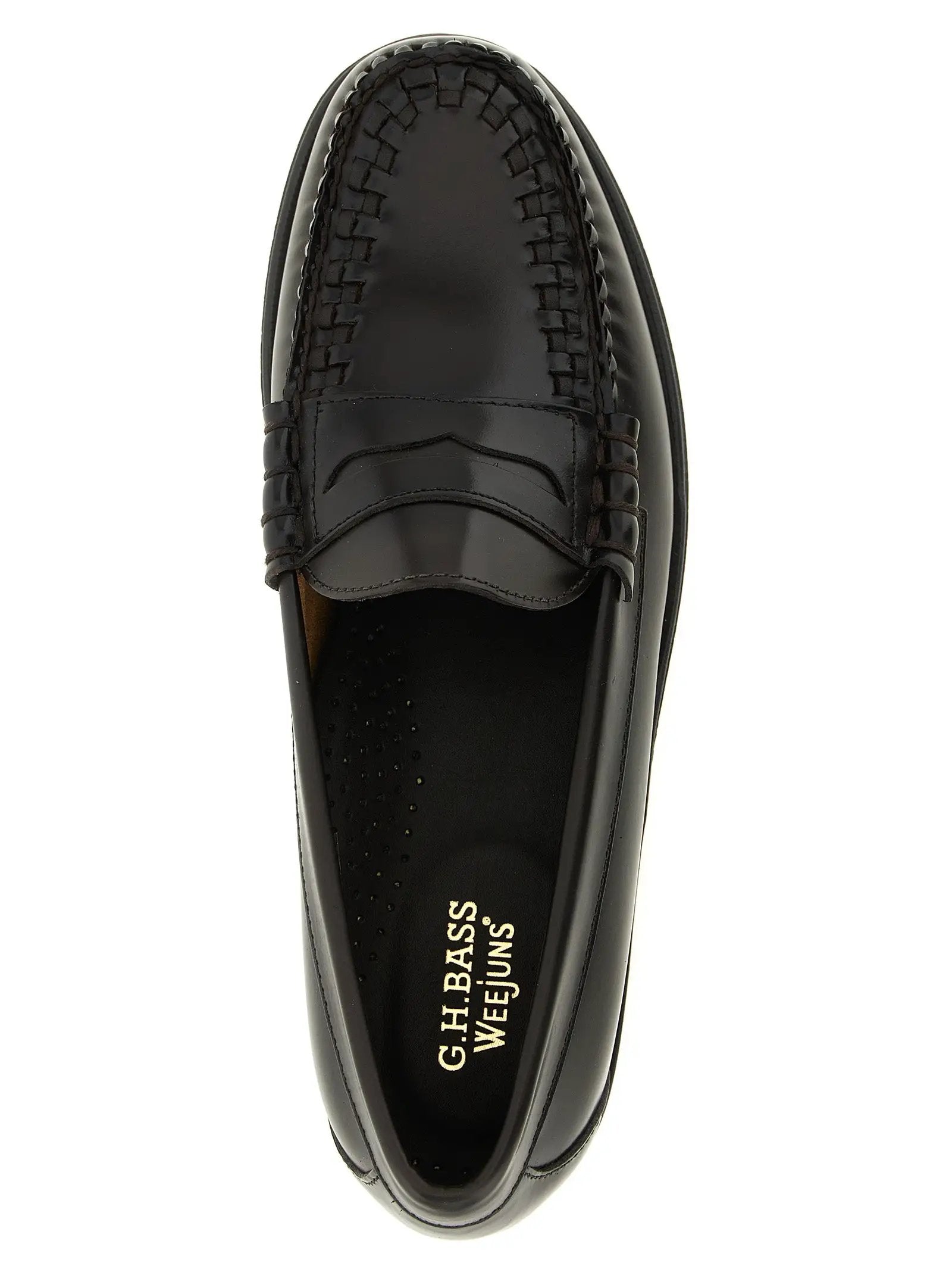G.H. BASS Brown Cowhide Slip-On Loafers
