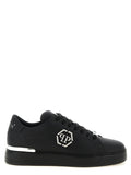 Philipp Plein Black Calfskin Low Top Sneakers