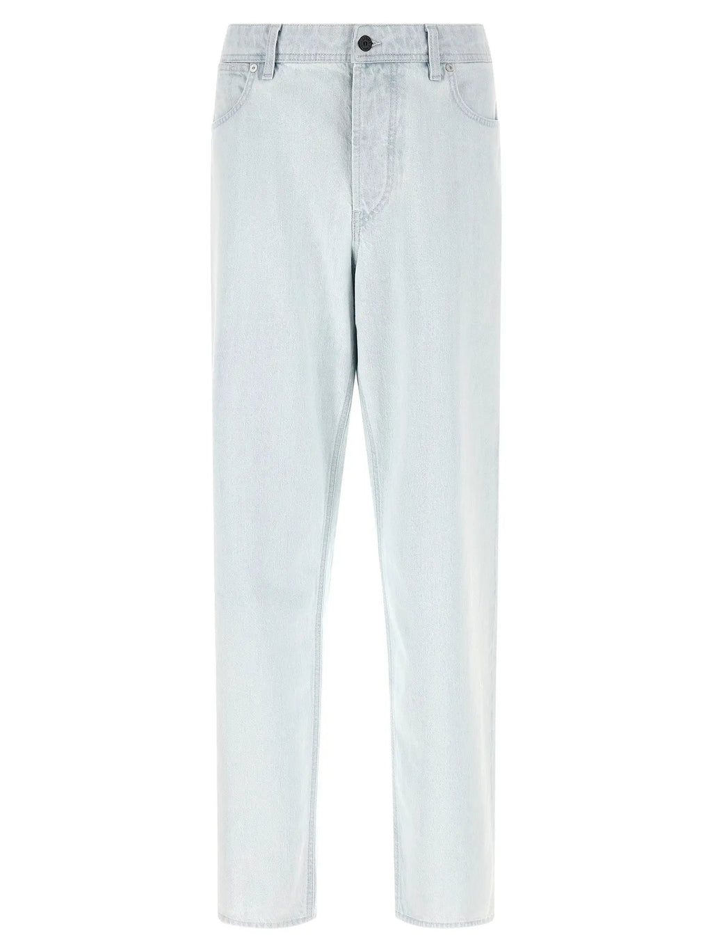 Stone Island Blue Cotton Straight-Leg Jeans