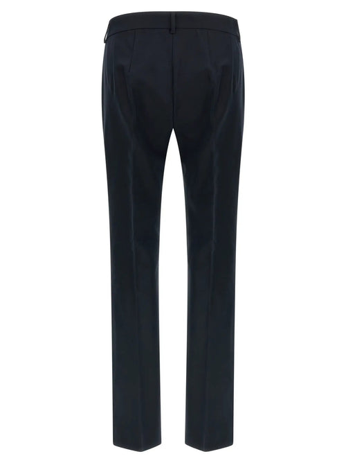 Pantalon évasé en coton bleu 'S Max Mara