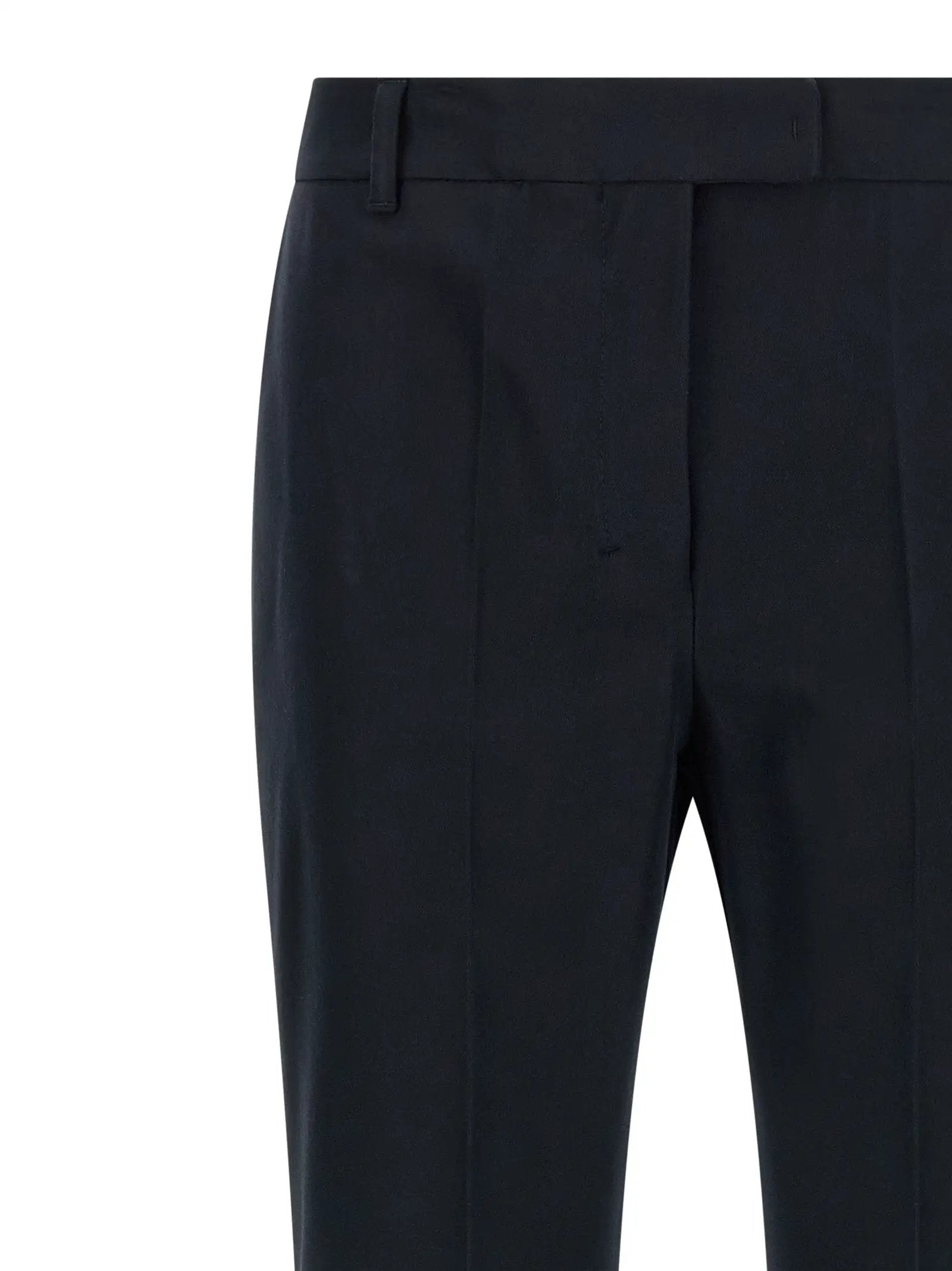'S Max Mara Blue Cotton Flared Pants