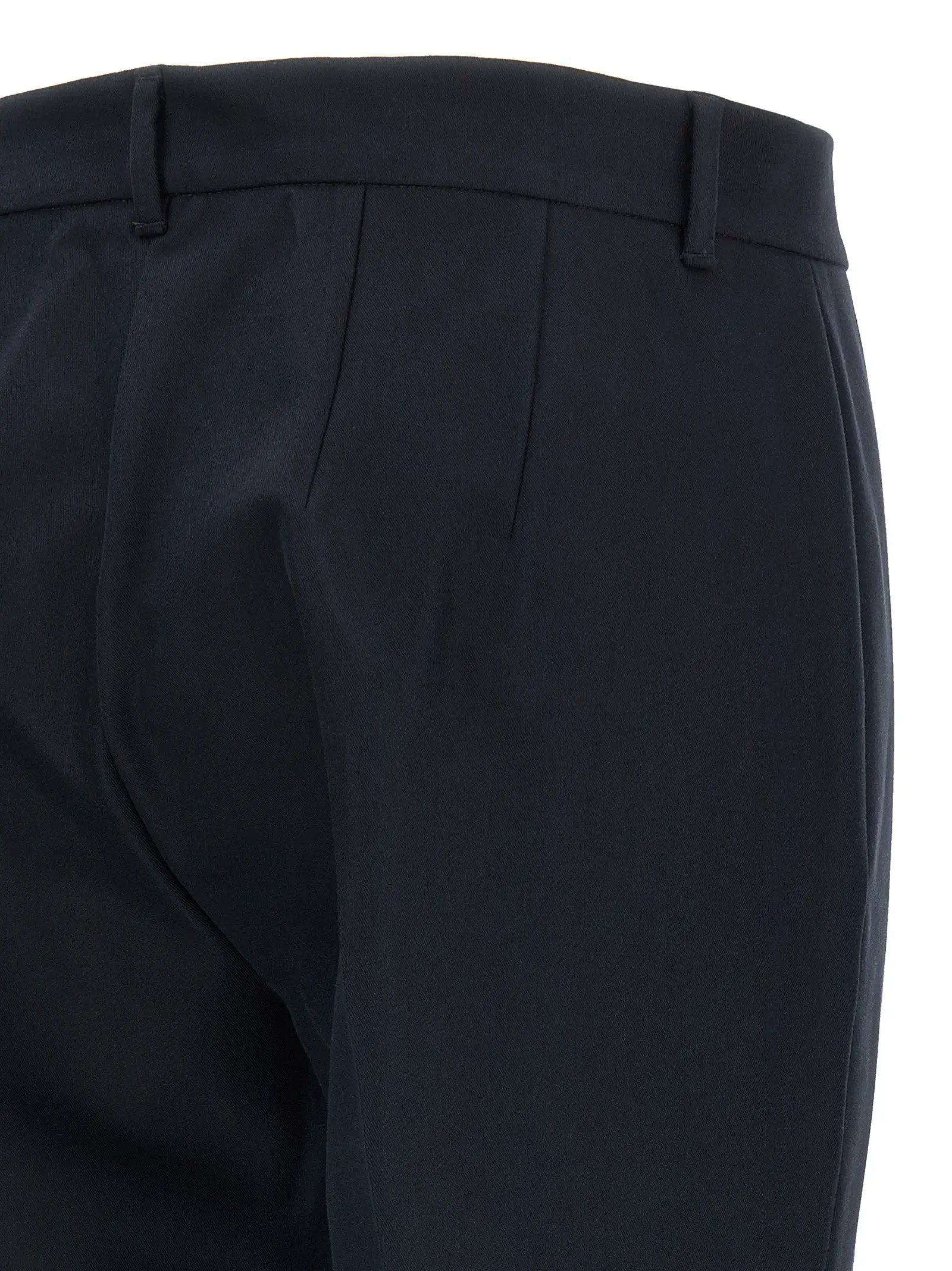'S Max Mara Blue Cotton Flared Pants