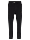 Philipp Plein Black Cotton Joggers (Workout Pants)