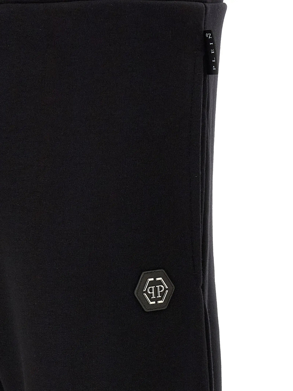 Philipp Plein Black Cotton Joggers (Workout Pants)