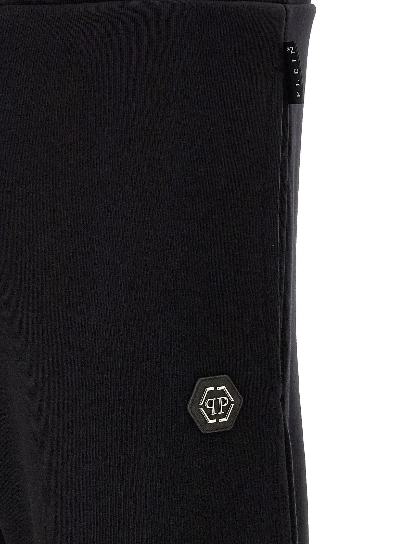 Philipp Plein Black Cotton Joggers (Workout Pants)