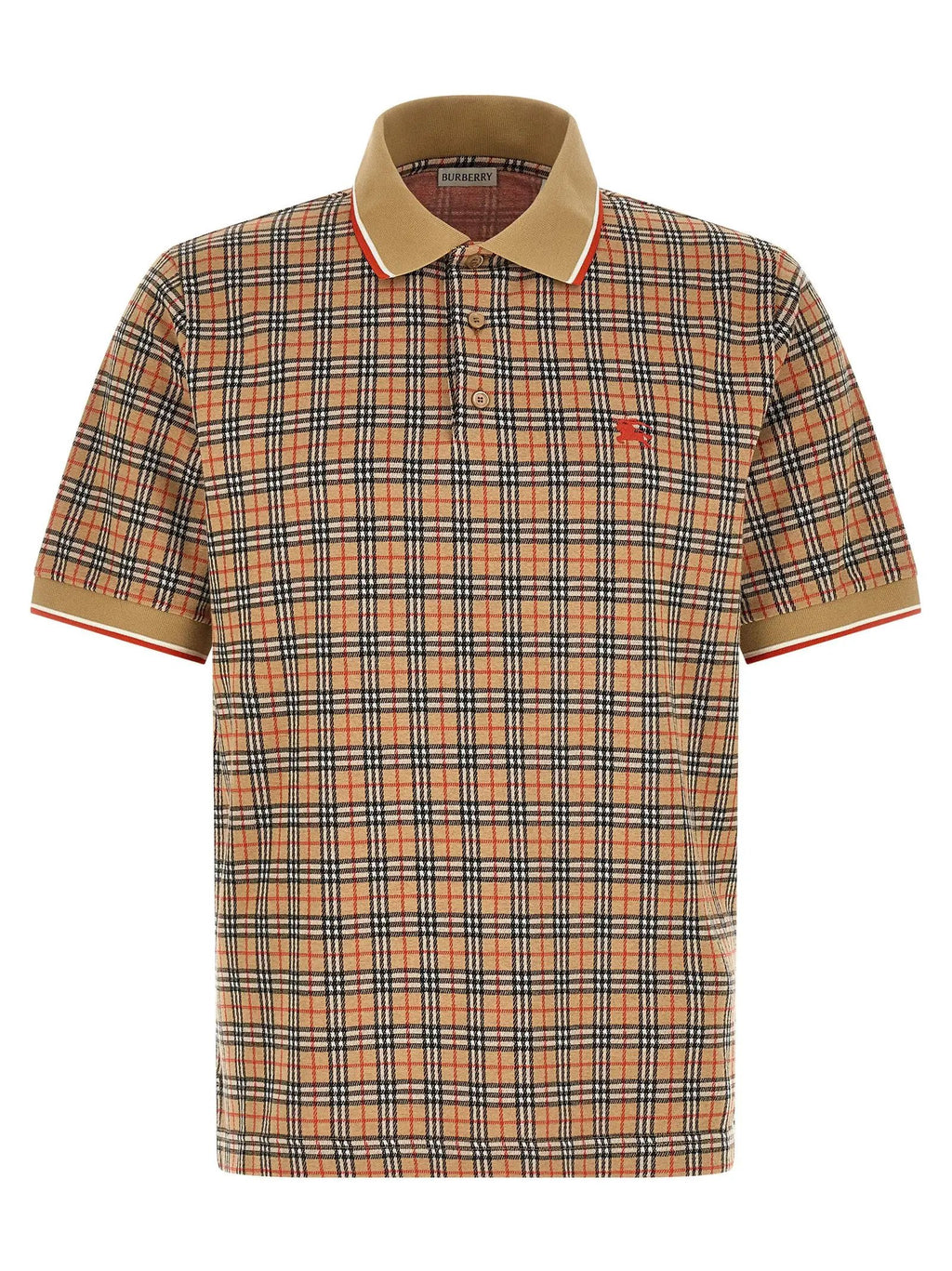 Burberry Beige Viscose Polo Shirt