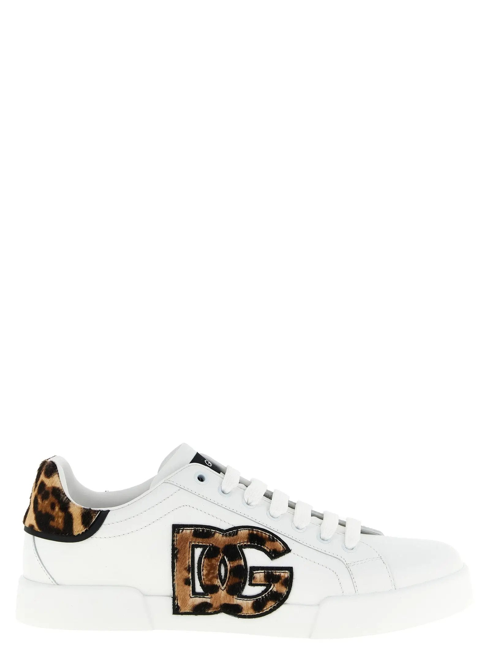 Baskets basses Dolce & Gabbana en cuir de veau marron