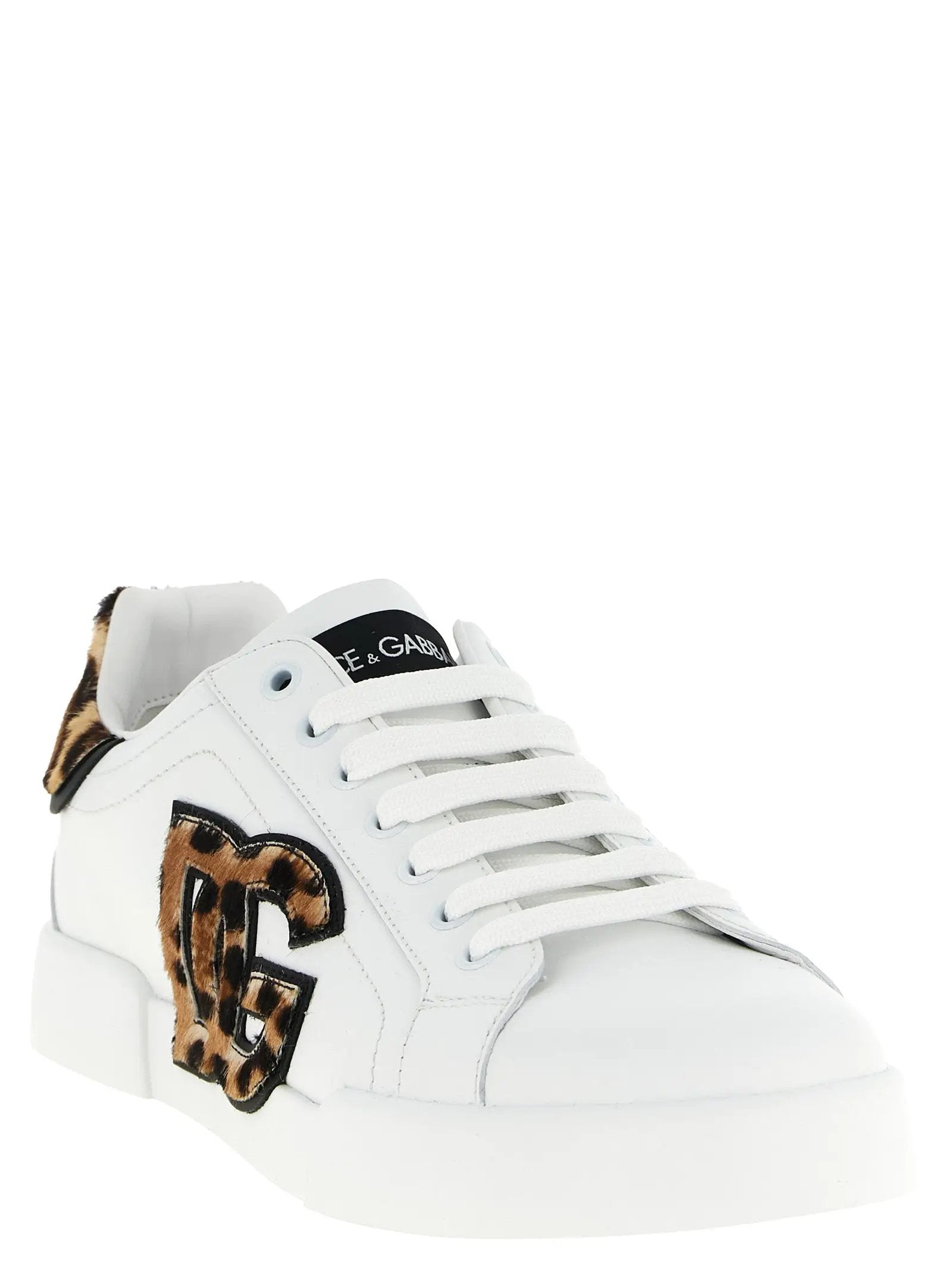 Baskets basses Dolce & Gabbana en cuir de veau marron
