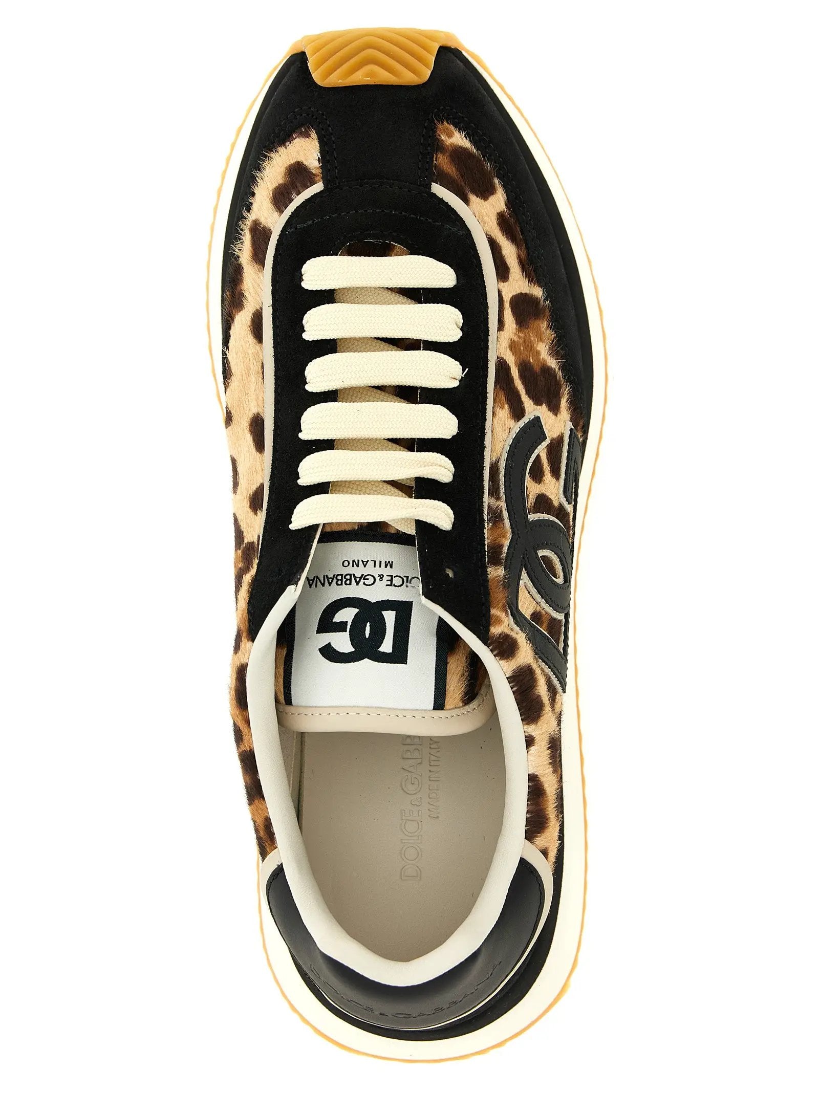 Baskets basses Dolce & Gabbana en veau multicolore