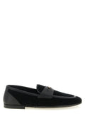 Dolce & Gabbana Black Calfskin Slip-On Loafers