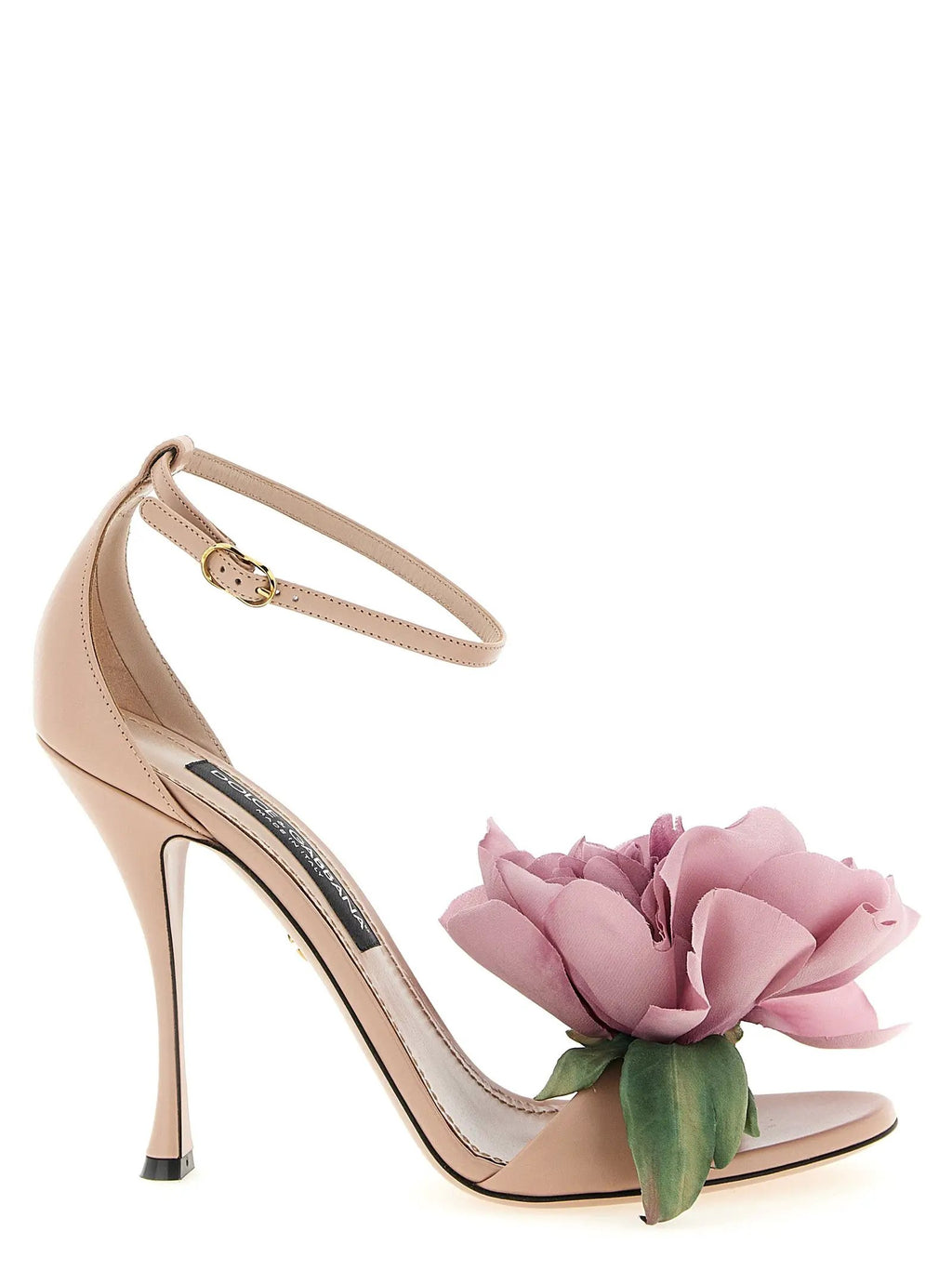 Sandales à talons aiguilles Dolce & Gabbana en cuir de veau multicolore
