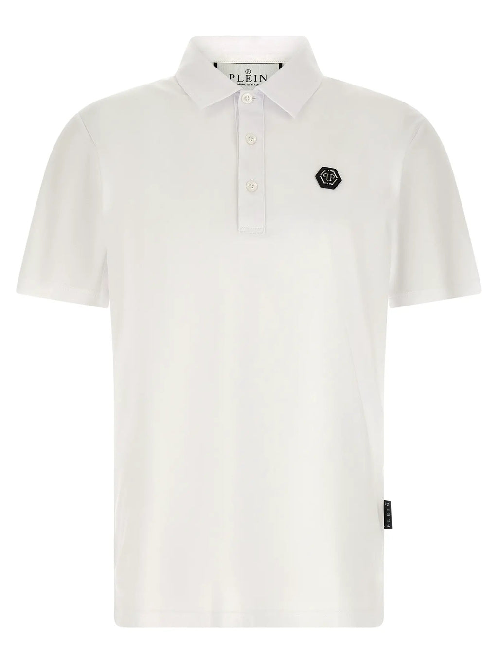Philipp Plein White Cotton Polo Shirt