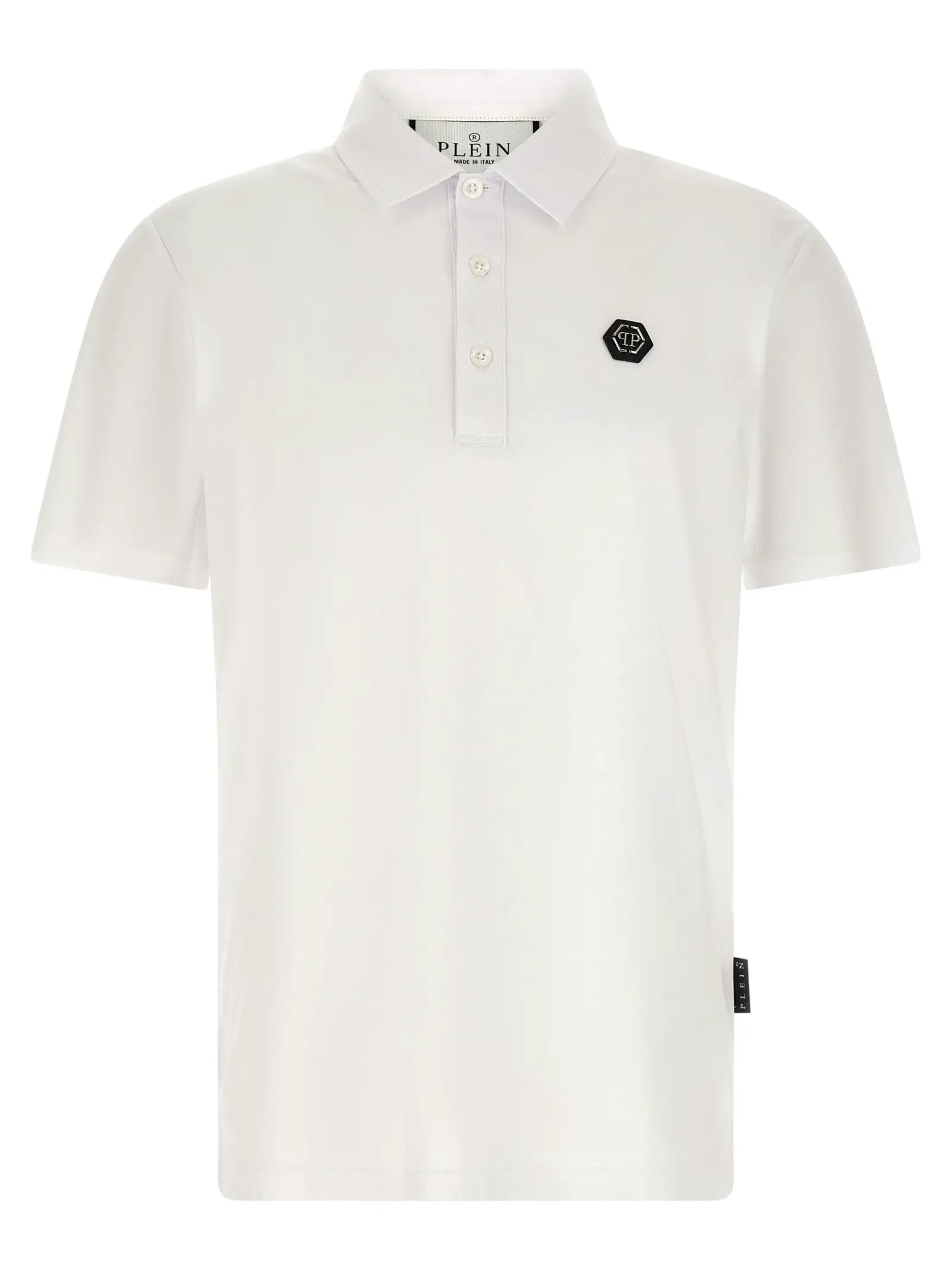 Philipp Plein White Cotton Polo Shirt