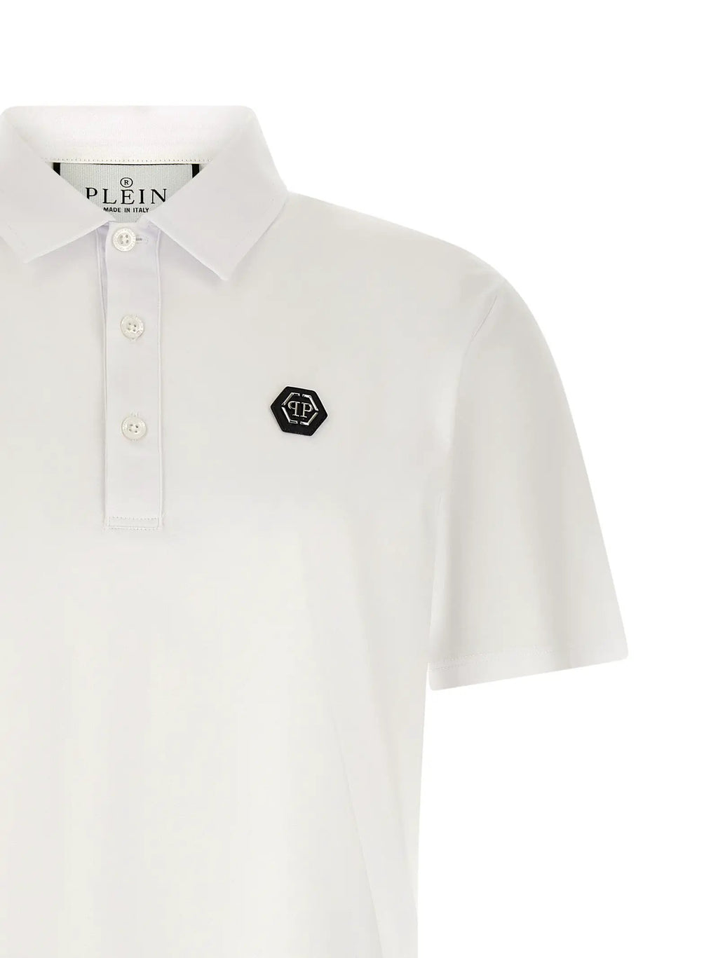 Philipp Plein White Cotton Polo Shirt