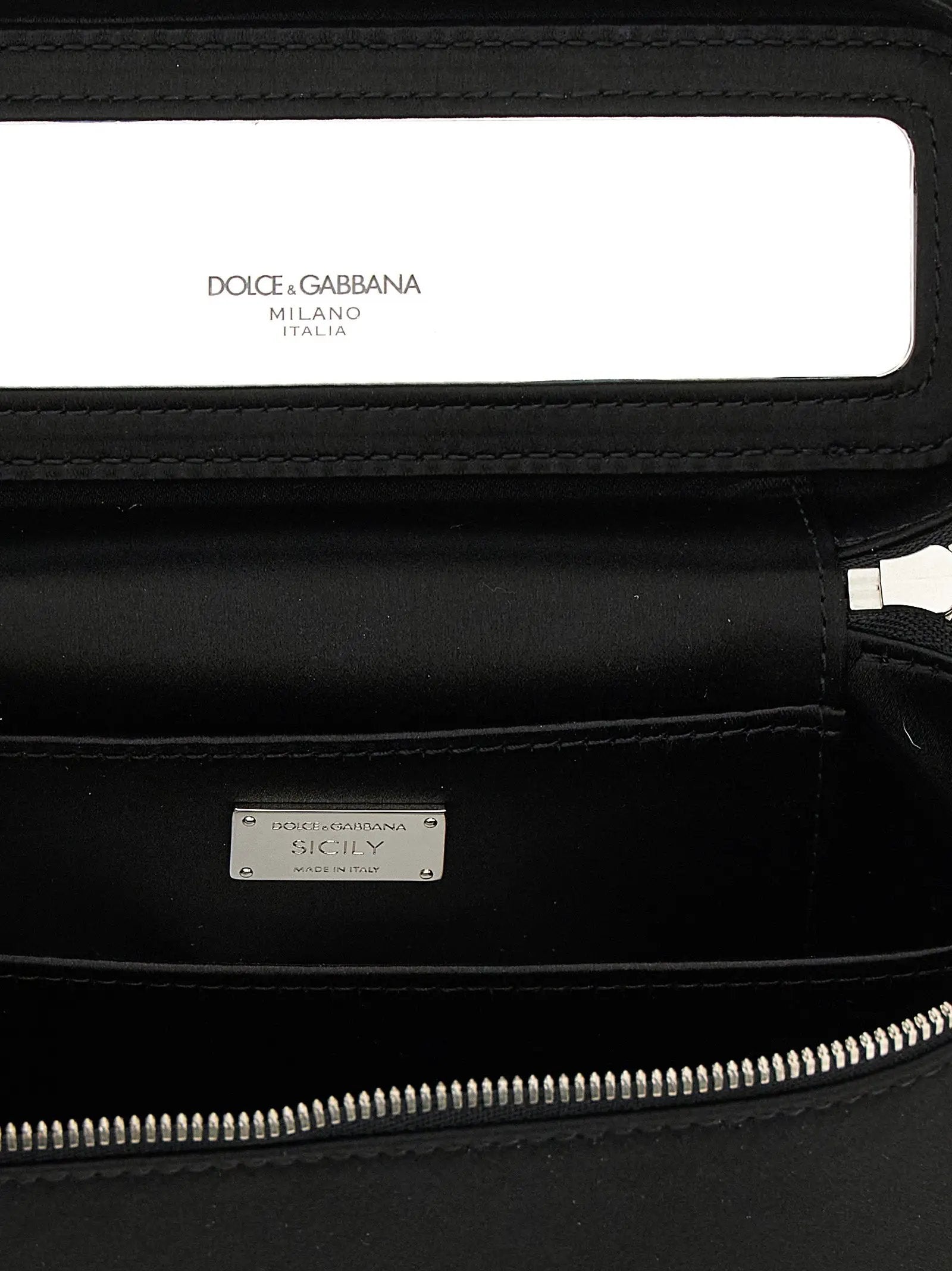 Sac bandoulière Dolce & Gabbana noir en viscose