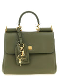 Sac à main bicolore en cuir de veau Dolce & Gabbana
