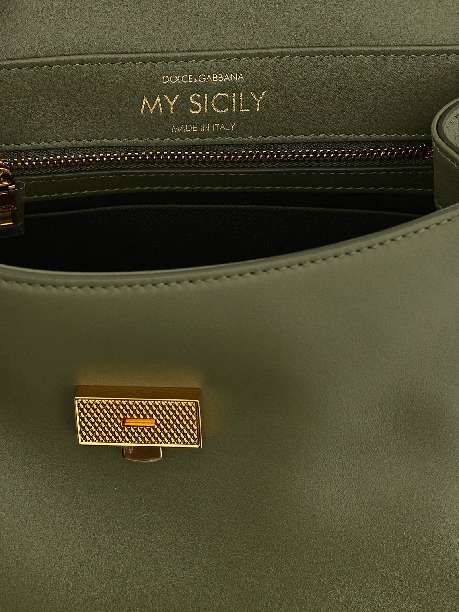 Sac à main bicolore en cuir de veau Dolce & Gabbana