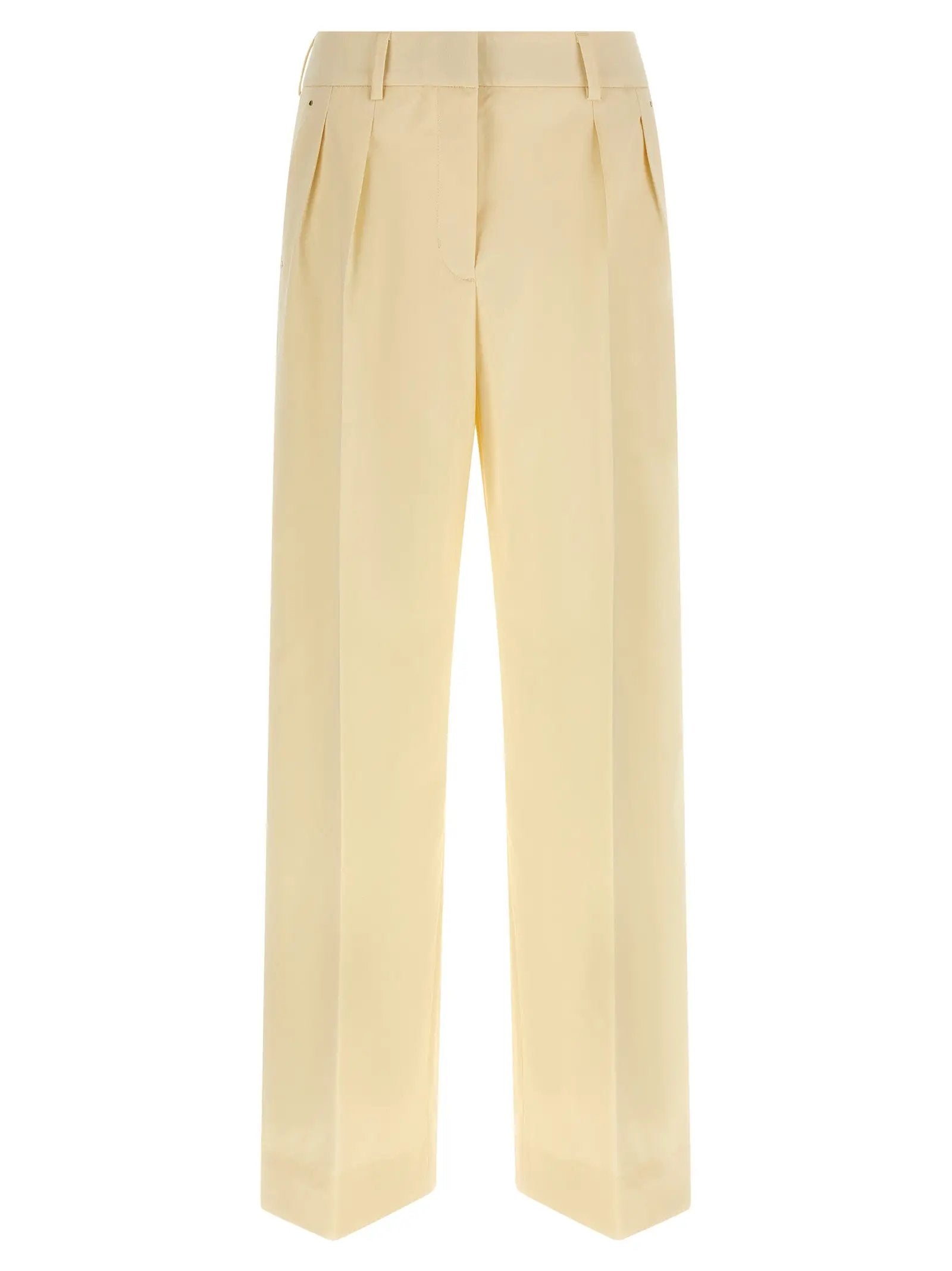 Moncler Beige Cotton Dress Pants