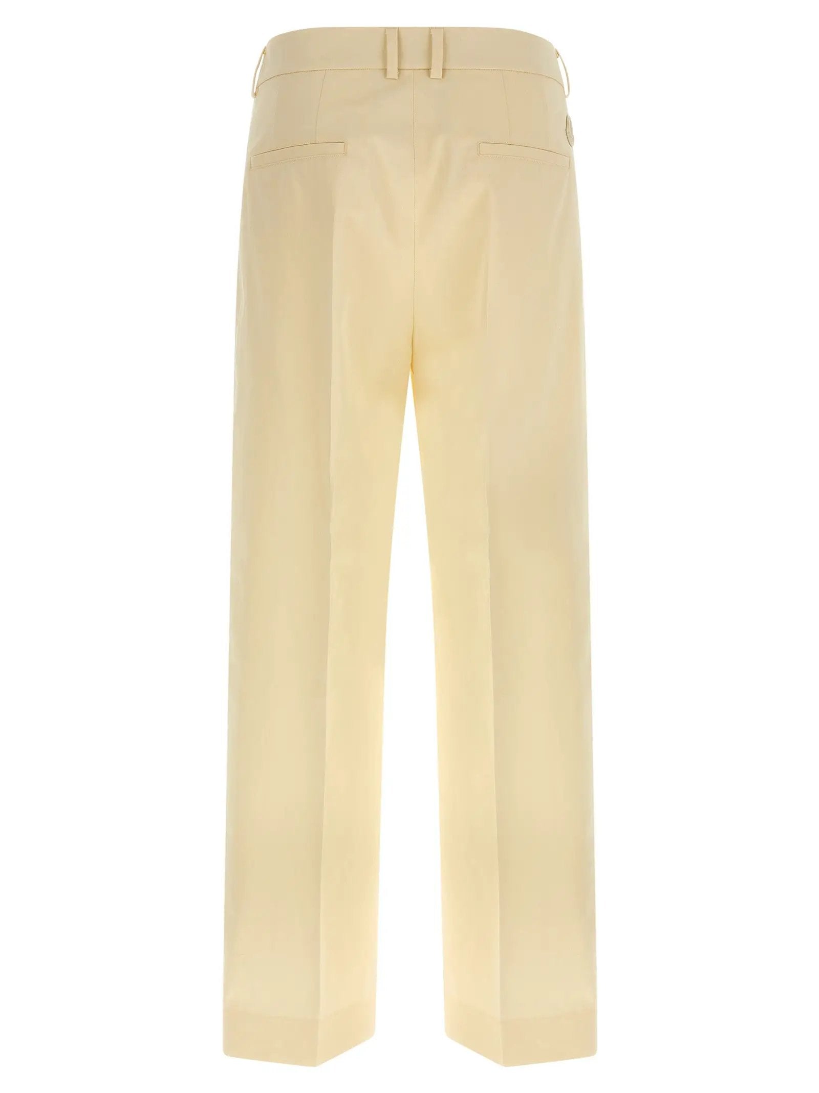 Moncler Beige Cotton Dress Pants