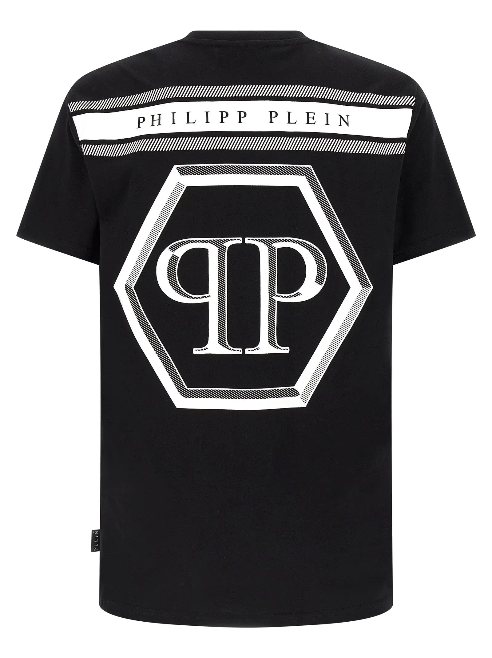 Philipp Plein Black Cotton T-Shirt