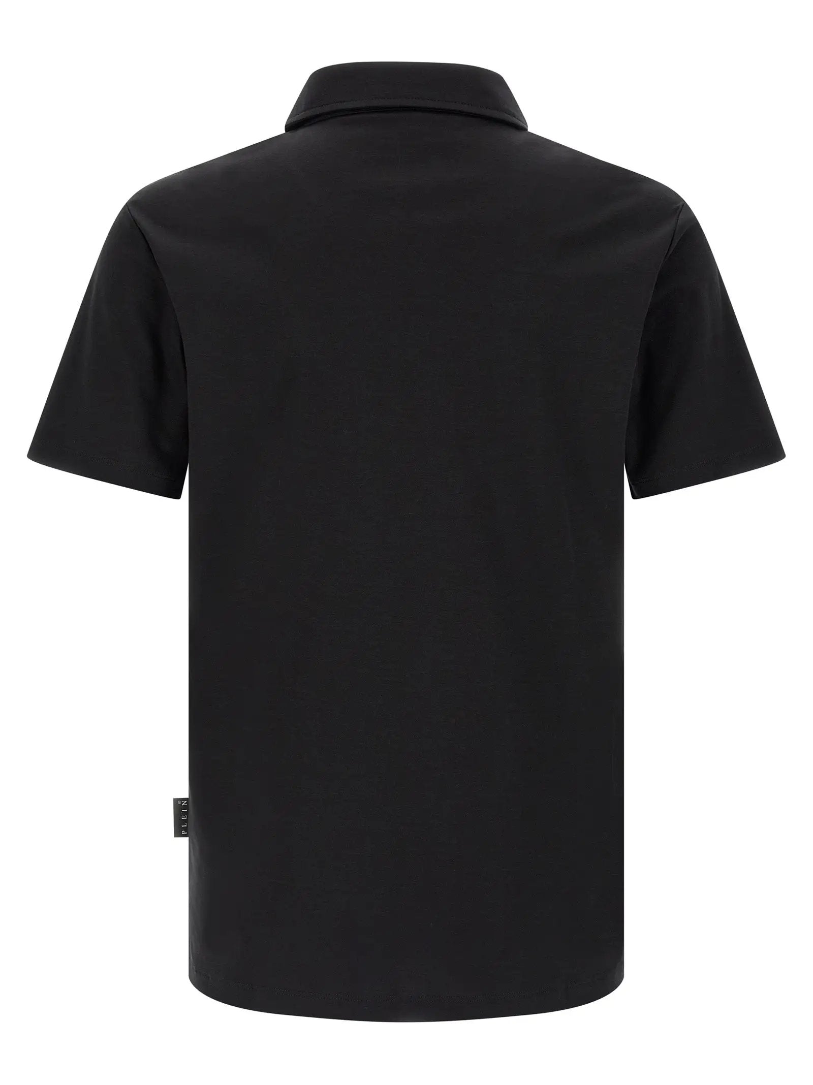 Philipp Plein Black Cotton Polo Shirt
