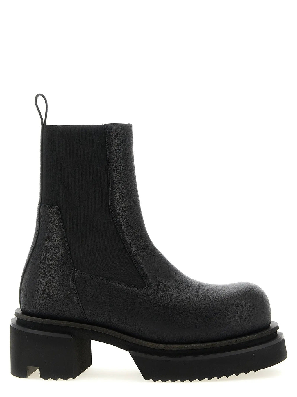 Rick Owens Black Goatskin Ankle Boots