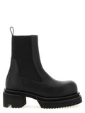 Rick Owens Black Goatskin Ankle Boots