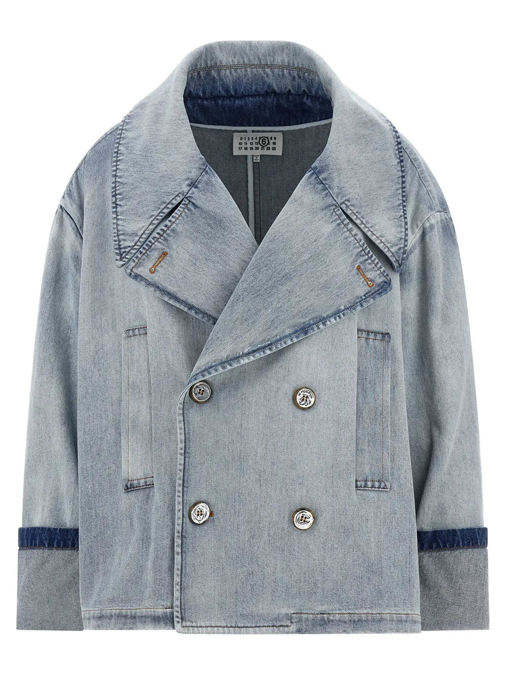 MM6 Maison Margiela Blue Cotton Denim Jacket